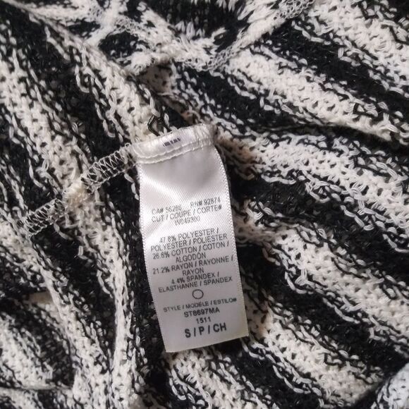 *3/$25* Splendid Tunic Stripe Open Knit Boat Neck Light - Picture 6 of 6